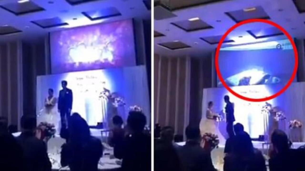 Sposo tradito si vendica nel giorno del suo matrimonio e mostra il video della moglie a letto con il cognato