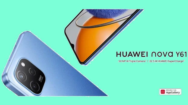 Huawei Nova Y61: ufficiale l’entry level con 50 megapixel e grande batteria