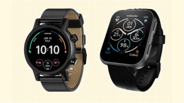 Moto Watch 200 e Moto Watch 150: svelati altri due nuovi smartwatch Motorola
