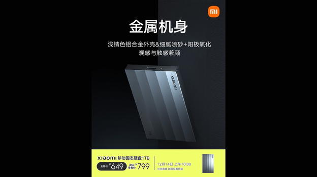 Xiaomi Mobile SSD: 1 TB di archiviazione con elevate velocità di scrittura-lettura