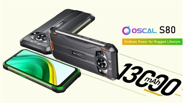 Blackview OSCAL S80: ufficiale il rugged phone con 13.000 mAh di batteria