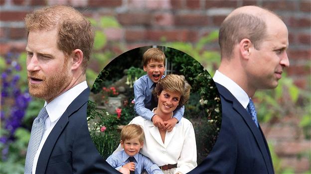 Il Principe Harry confessa: "Se Diana fosse stata viva, non saremmo arrivati a questa distanza William"