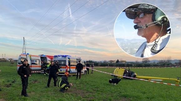 Ultraleggero colpisce i cavi dell’alta tensione e precipita vicino casa, morto il pilota 80enne
