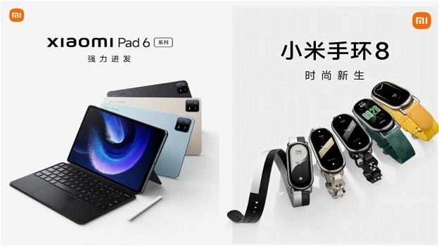 Xiaomi presenta i tablet Pad 6 Series e il wearable Smart Band 8