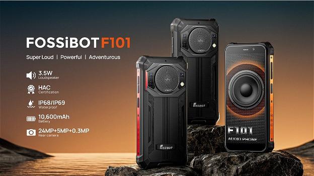 FOSSiBOT F101: ufficiale il nuovo rugged phone con maxi batteria e super speaker