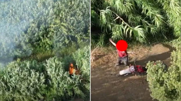 Catanzaro, piromane scoperto da un drone: tenta di abbatterlo coi sassi e appicca il fuoco