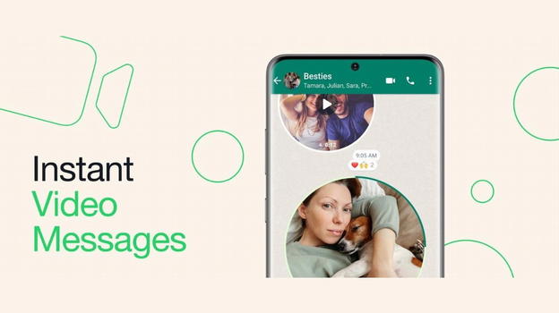 WhatsApp lancia i videomessaggi istantanei