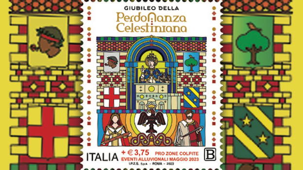 Un francobollo dedicato al Giubileo della Perdonanza Celestiniana, per fare anche del bene