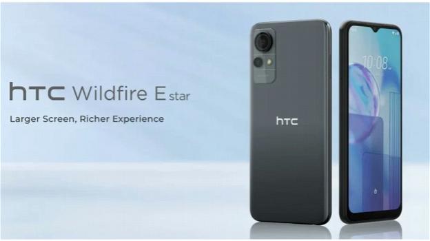 HTC Wildfire E star: il nuovo smartphone economico con Android 12 Go