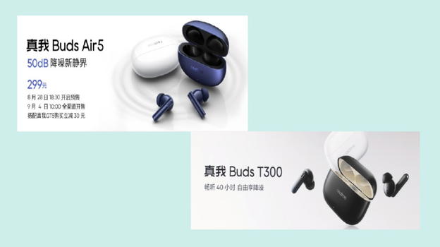 Due nuove opzioni per la musica wireless: Realme Buds Air5 e Realme Zhenwo Buds T300