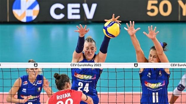 CEV, Europei volley femminile: l’Italia vince 3-0 contro la Francia