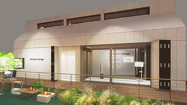 Lo smart cottage di LG: la casa del futuro tra ecologia e tecnologia