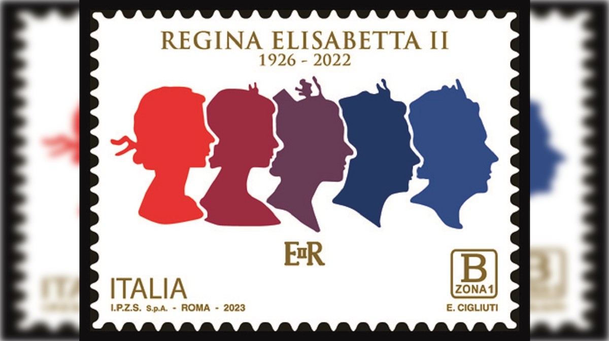 Nei francobolli italiani un omaggio ad una sovrana