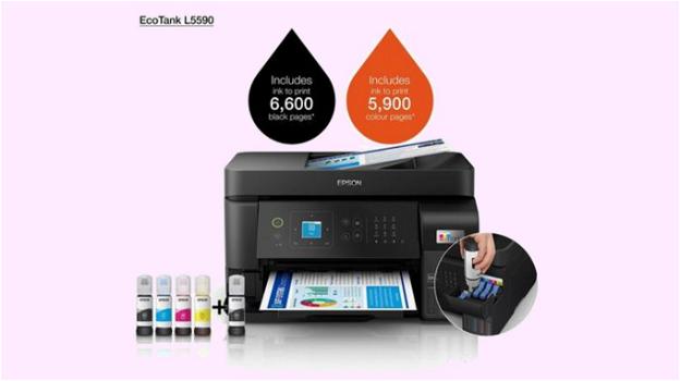 Epson presenta la nuova stampante EcoTank L5590