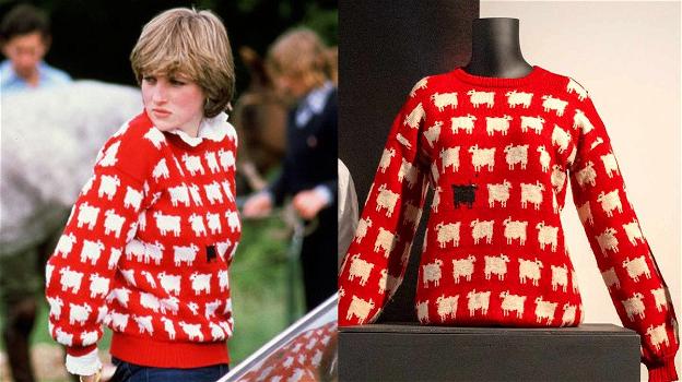 L’iconico maglione con la pecora nera della Principessa Diana battuto all’asta per più di un milione