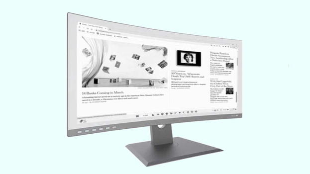 Dasung Paperlike 253U: un monitor E-Ink curvo per la lettura