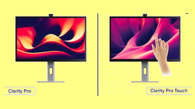 Alogic Clarity Pro e Pro Touch: i nuovi monitor 4K con webcam e touchscreen per i creativi