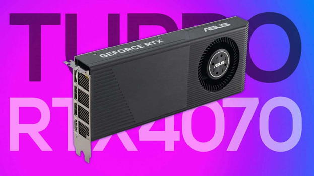 Asus presenta la scheda grafica RTX 4070 Turbo con turbina