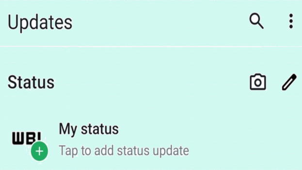 WhatsApp Beta: nuovo look per la pagina Stato su Android