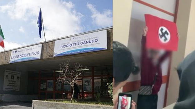 Svastica e “Faccetta nera” al liceo durante un’assemblea d’istituto: 20enne denunciato