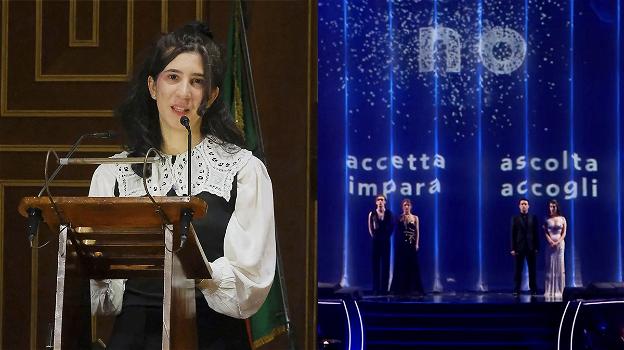 Elena Cecchettin critica l’intervento degli attori di Mare fuori a Sanremo: “Frasi da Baci Perugina”