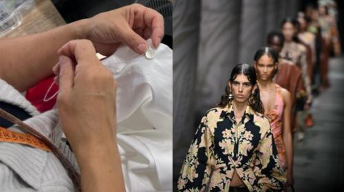 Colletti rossi alla Milano Fashion Week in supporto alle donne abusate