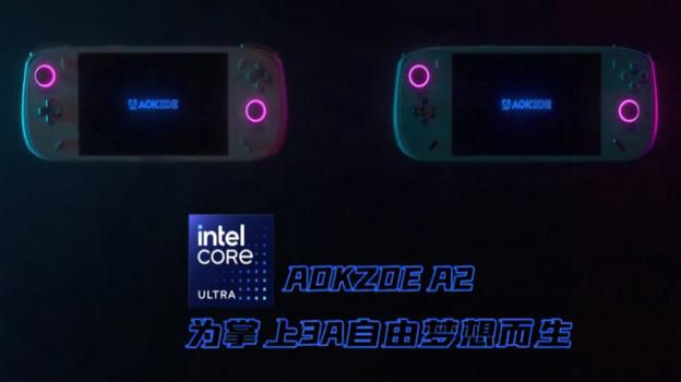 AOKZOE lancia il palmare A2 Ultra con CPU Intel Core Ultra 7