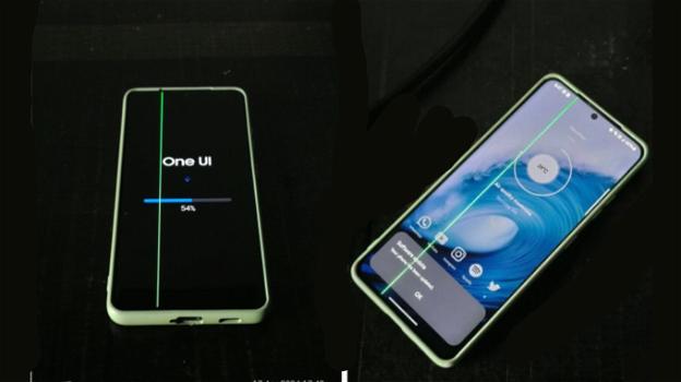 Problemi di linea verde sugli schermi di diversi smartphone Samsung