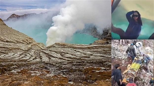 Precipita nel vulcano attivo per fare una foto, turista 31enne muore in Indonesia