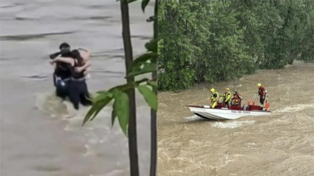 L’ultimo abbraccio, poi la piena: la forza del fiume Natisone
