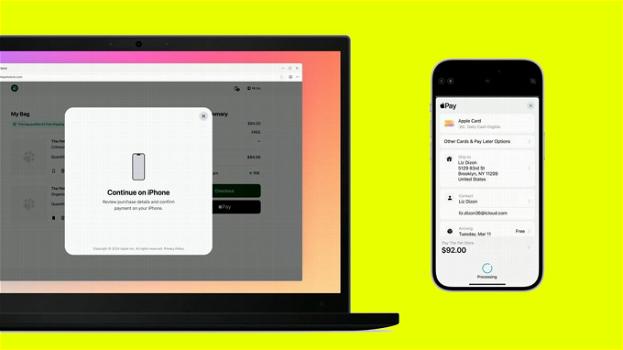 iOS 18 rivoluziona i pagamenti: Apple Pay ora funziona su qualsiasi browser, anche su Windows e Android