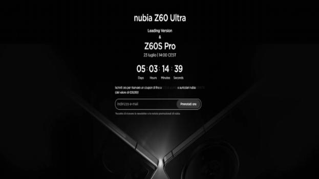 Nubia Z60 Ultra Leading Version e Z60S Pro: innovazione e potenza in arrivo