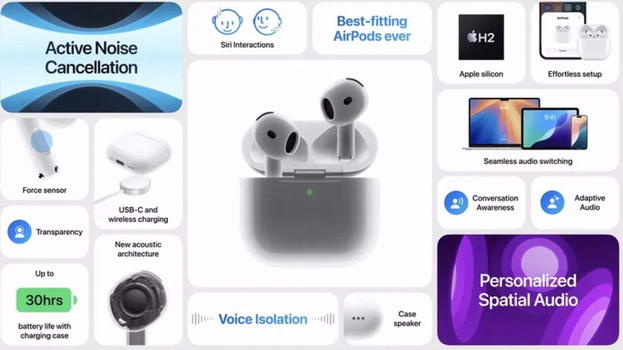 Apple lancia gli AirPods 4 in due versioni e aggiorna gli AirPods Max con USB-C e nuovi colori