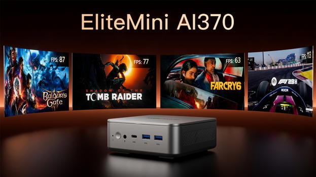 Minisforum svela il potente mini PC da gioco EliteMini AI370 con APU AMD Strix Point