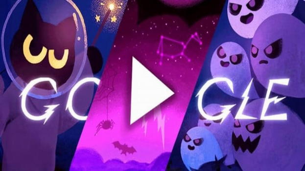 Google celebra Halloween con il Doodle Interattivo di Magic Cat Academy