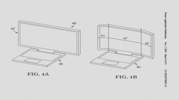 HP brevetta un notebook compatto con display arrotolabile a doppia piegatura