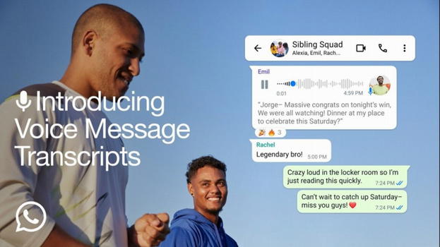 WhatsApp introduce la trascrizione dei messaggi vocali: leggi i messaggi senza ascoltarli