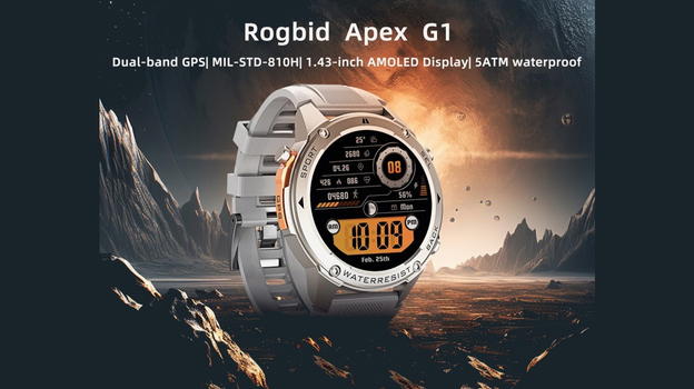 Rogbid Apex G1: lo smartwatch GPS robusto e intelligente per le avventure outdoor