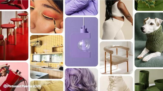 Pinterest rivela le tendenze colore per il 2025: cosa ci aspetta nella Pinterest Palette