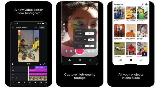 Instagram sfida TikTok con Edits: una nuova app di editing video avanzato