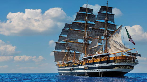 Amerigo Vespucci, la "nave più bella del mondo" salpa per un nuovo tour: 14 tappe in programma