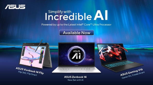 ASUS lancia la nuova linea di laptop AI in India: Vivobook, Zenbook e Gaming V16