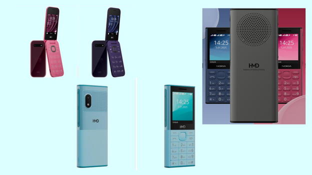 HMD Global presenta i nuovi feature phone al MWC 2025: 2660 Flip, 150 Music, 130 Music