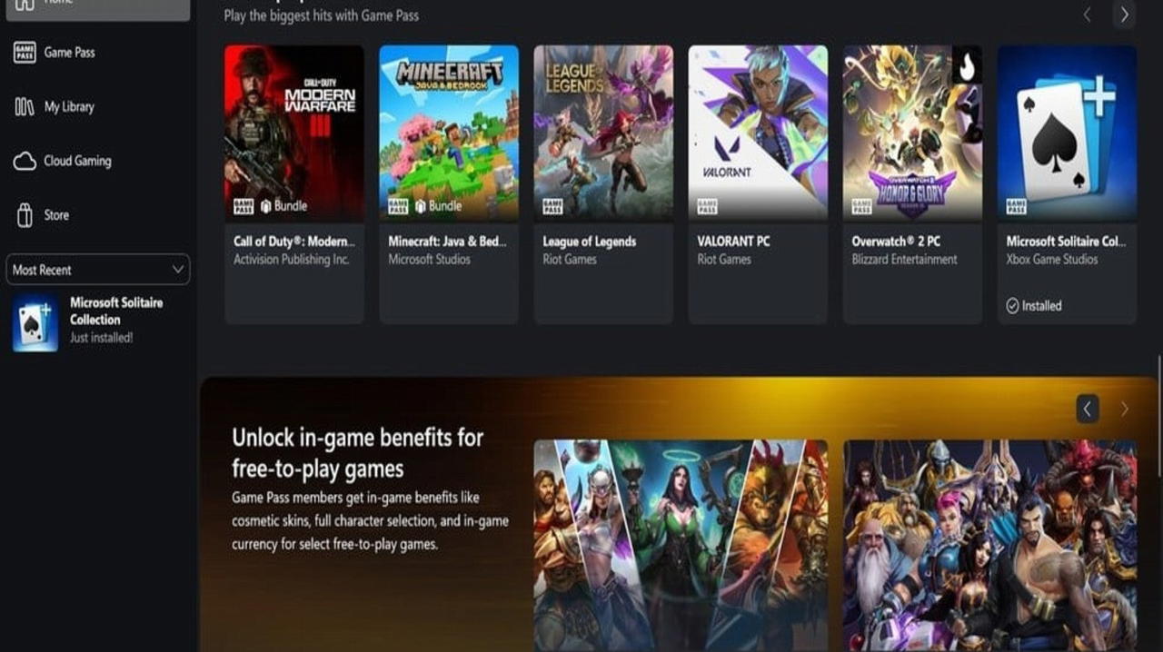 Game Bar di Windows si rinnova: un design pulito e novità per il Cloud Gaming