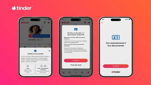 Tinder lancia la verifica del profilo anche in Italia: addio ai profili falsi?