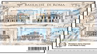 Le quattro basiliche romane nei francobolli
