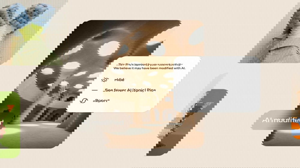 Pinterest dichiara guerra all’intelligenza artificiale: arrivano le etichette anti-AI per immagini più autentiche