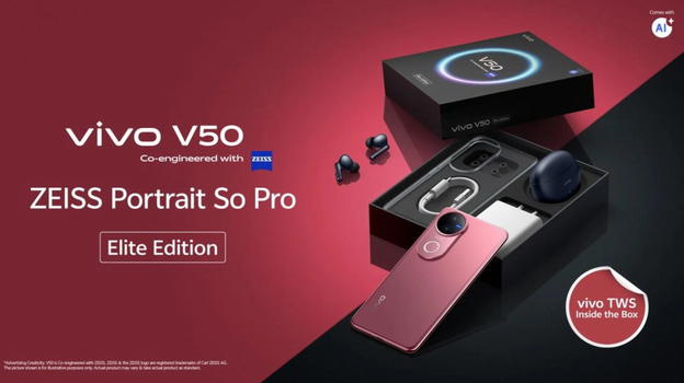 vivo V50 Elite Edition: arriva in India con gli auricolari TWS 3e in confezione