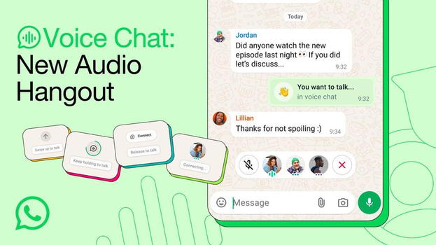 WhatsApp rivoluziona le chat vocali: ora disponibili per tutti i gruppi, grandi e piccoli
