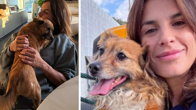 Lutto per Elisabetta Canalis: addio al cane Charlie, la foto straziante con Skyler